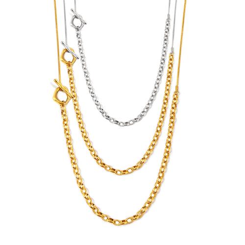 Stainless Steel Sweater Chain Necklace, 304 Stainless Steel, plated, fashion jewelry & for woman, more colors for choice, Sold By PC