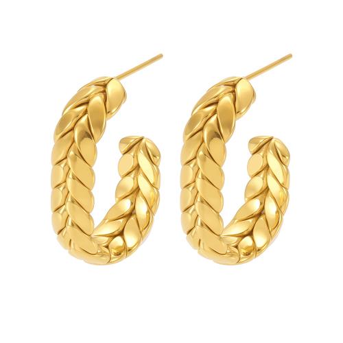 Stainless Steel Stud Earrings, 304 Stainless Steel, plated, fashion jewelry & different size for choice & for woman, more colors for choice, Sold By Pair