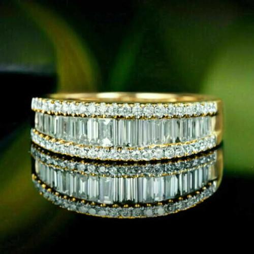 Cubic Zirconia Micro Pave Brass Ring, plated, different size for choice & micro pave cubic zirconia & for woman, Sold By PC