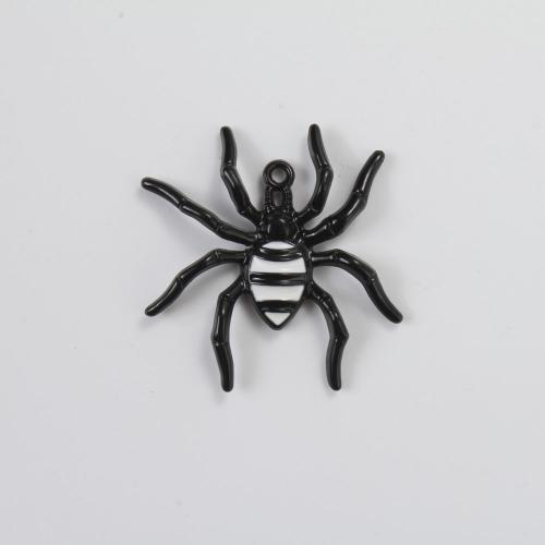 Fashion Halloween Pendant, Tibetan Style, Spider, gold color plated, Halloween Design & DIY & enamel, mixed colors, 36.40x35x4.40mm, Sold By PC