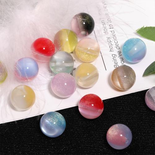 Acrylic Jewelry Beads, gold color plated, DIY, more colors for choice, 200PCs/Bag, Sold By Bag