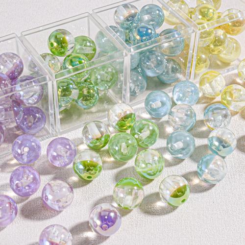 Resin Jewelry Beads, gold color plated, DIY, more colors for choice, 16x16mm, Hole:Approx 1.5mm, 15PCs/Bag, Sold By Bag