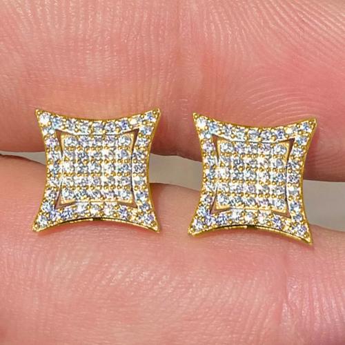 Cubic Zirconia Micro Pave Brass Earring, plated, fashion jewelry & micro pave cubic zirconia & for woman, Sold By Pair
