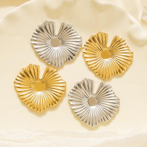 Stainless Steel Pendants, 304 Stainless Steel, Lotus Leaf, plated, DIY, more colors for choice, 10PCs/Bag, Sold By Bag
