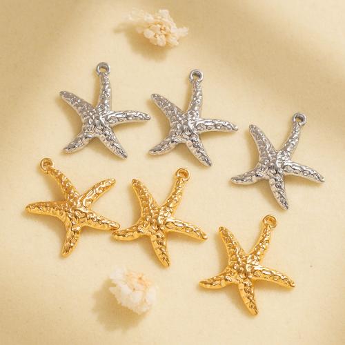 Stainless Steel Animal Pendants, 304 Stainless Steel, Starfish, plated, DIY, more colors for choice, nickel, lead & cadmium free, 10PCs/Bag, Sold By Bag