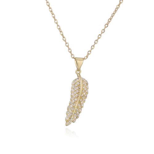 Cubic Zircon Micro Pave Brass Necklace, 18K gold plated, different styles for choice & micro pave cubic zirconia & for woman, Sold By PC