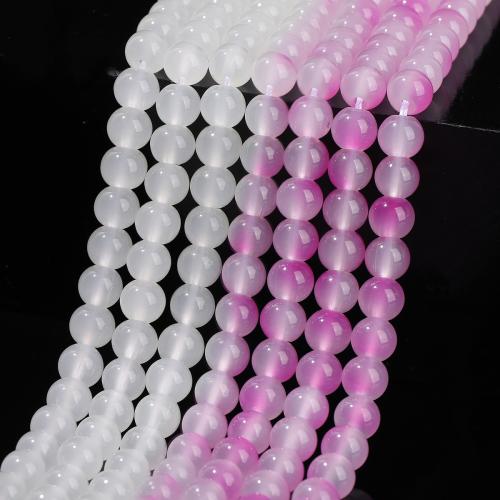 Fashion Glass Beads, Nuggets, polished, DIY & change their color according to the temperature, more colors for choice, 8mm, Approx 47PCs/Strand, Sold By Strand