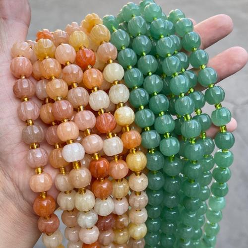 Gemstone Jewelry Beads, Pumpkin, polished, natural & DIY & different materials for choice, 10x12mm, Sold Per Approx 38 cm Strand