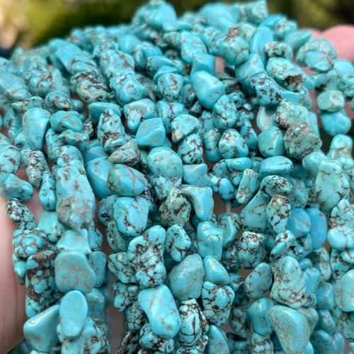 Turquoise Beads, Natural Turquoise, irregular, polished, DIY & different size for choice, blue, Sold Per Approx 38 cm Strand