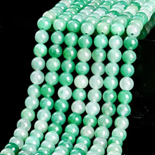 Natural Jade Beads, Jade African, Round, polished, DIY & different size for choice, green, Sold By Strand