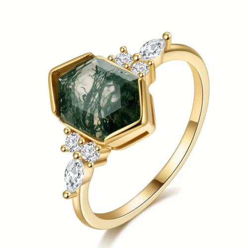 Brass Finger Ring, with Glass, plated, different size for choice & for woman & decal, Sold By PC