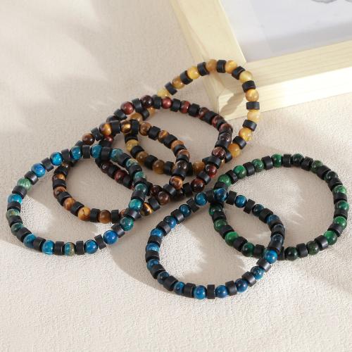 Bracelets de pierres précieuses, Pierre naturelle, avec verre, fait à la main, bijoux de mode & unisexe, plus de couleurs à choisir, Vendu par PC