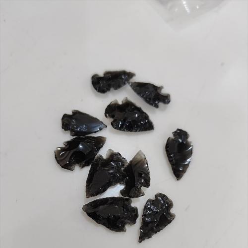 Colgantes de Obsidiana Negra, Bricolaje, color mixto, 30-40mm, Vendido por UD