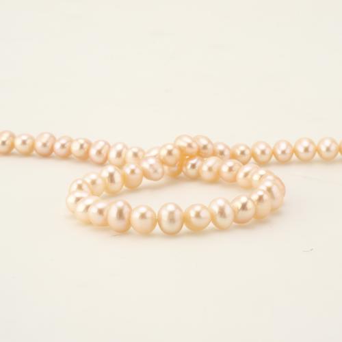 925 Sterling Silver Pearl Necklace, Freshwater Pearl, with 925 Sterling Silver, Flat Round, fashion jewelry, mixed colors, 5-6mm, Length:45 cm, Sold By PC