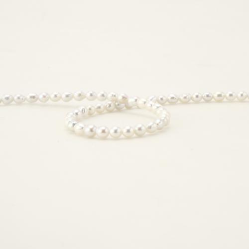 925 Sterling Silver Pearl Necklace, Freshwater Pearl, with 925 Sterling Silver, Teardrop, fashion jewelry, white, 9-3.5mm, Length:45 cm, Sold By PC