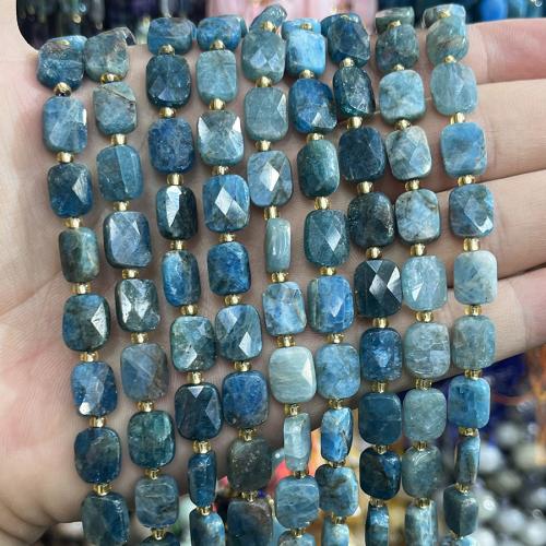 Gemstone Jewelry Beads, Apatites, with Seedbead, DIY, mixed colors, 8x10mm, Sold Per 38 cm Strand