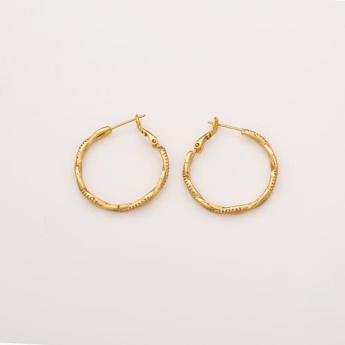 Laiton Anneau d'oreille, Placage, bijoux de mode & pour femme, plus de couleurs à choisir, Vendu par paire