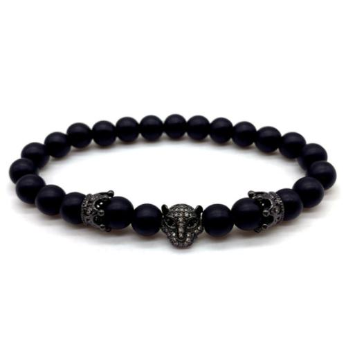 Tibetan Style Bracelet, with Abrazine Stone, different styles for choice & for man & with rhinestone, Length:Approx 7 Inch, Sold By PC