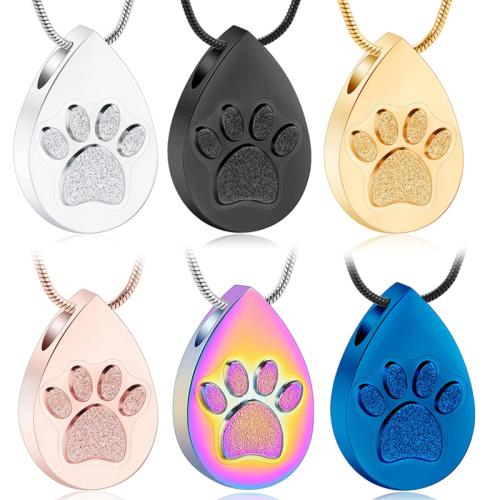 304 Stainless Steel Cinerary Casket Pendant, Claw, plated, DIY, more colors for choice, Sold By PC