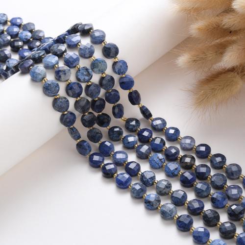 Natural Sodalite Beads, with Seedbead, DIY, mixed colors, 10x10x4mm, Sold Per 38 cm Strand
