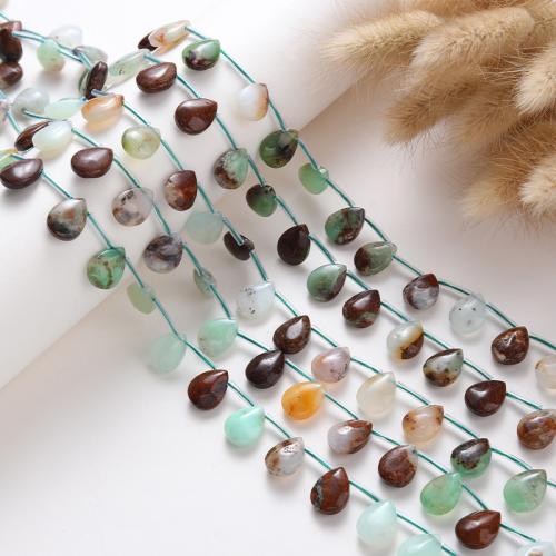 Natural Jade Beads, Australia Jade, Teardrop, DIY, mixed colors, 14x10x5mm, Sold Per 38 cm Strand