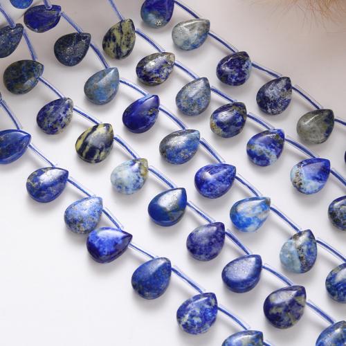 Natural Lapis Lazuli Beads, Teardrop, DIY, mixed colors, 14x10x5mm, Sold Per 38 cm Strand