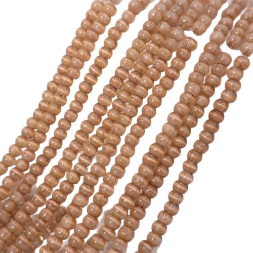 Cats Eye Jewelry Beads, DIY, more colors for choice, 3x4mm, Sold Per 38 cm Strand