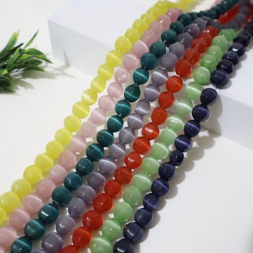 Cats Eye Jewelry Beads, DIY, more colors for choice, 10mm, Sold Per 38 cm Strand
