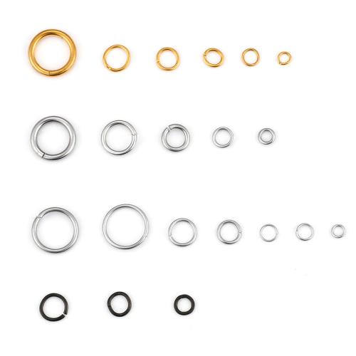 304 Stainless Steel Saw Cut Closed Jump Ring, Donut, plated, DIY, more colors for choice, 10PCs/Lot, Sold By Lot