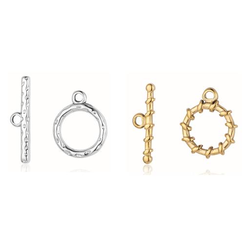 Stainless Steel Toggle Clasp, 304 Stainless Steel, gold color plated, DIY, more colors for choice, 3PCs/Bag, Sold By Bag