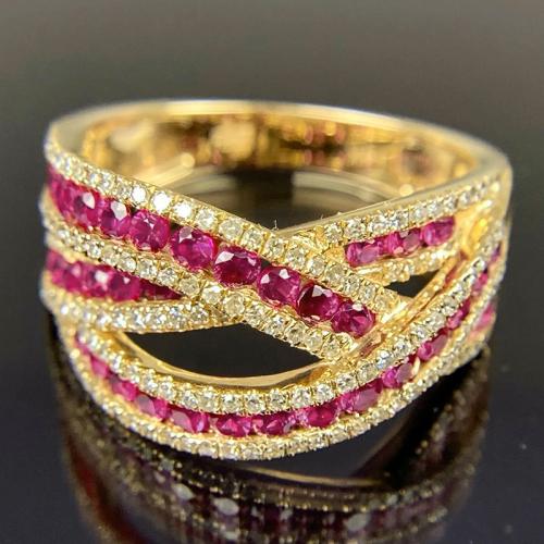 Cubic Zirconia Micro Pave Brass Ring, plated, different size for choice & micro pave cubic zirconia & for woman & hollow, Sold By PC