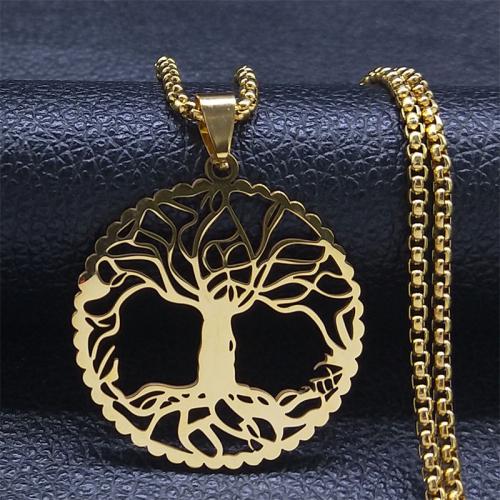 Stainless Steel Jewelry Necklace, 304 Stainless Steel, plated, fashion jewelry & Unisex & hollow, more colors for choice, Sold By PC