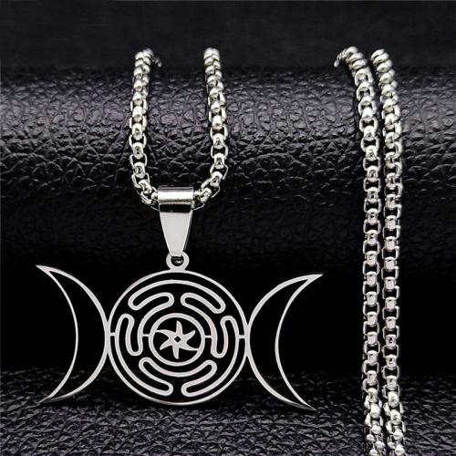 Stainless Steel Jewelry Necklace, 304 Stainless Steel, plated, fashion jewelry & Unisex & hollow, more colors for choice, Sold By PC