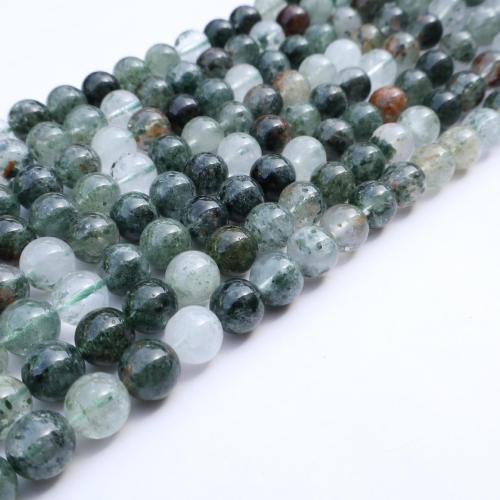 Natural Quartz Jewelry Beads, Green Phantom Quartz, DIY, mixed colors, Sold Per 38 cm Strand