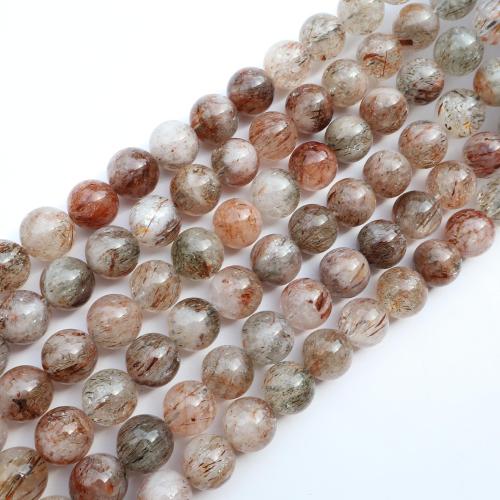 Round Crystal Beads, Super Seven Crystal, DIY, mixed colors, Sold Per 38 cm Strand