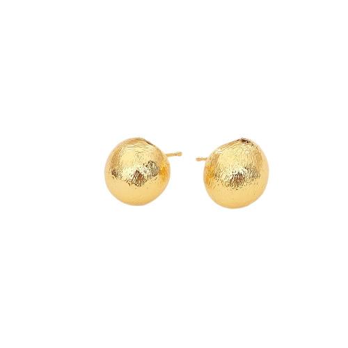 Brass Stud Earring, Round, plated, fashion jewelry & for woman, more colors for choice, Sold By Pair