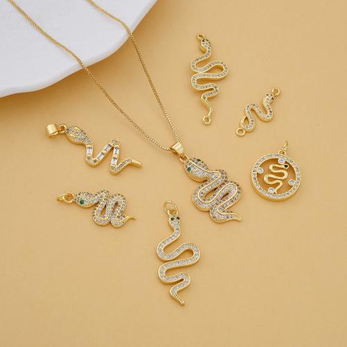 Colgantes de la joyería de cobre amarillo, metal, chapado, Bricolaje & micro arcilla de zirconia cúbica, más colores para la opción, libre de níquel, plomo & cadmio, Vendido por UD