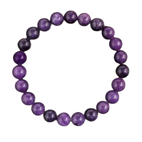 Gemstone Bracelets, Natural Violet, fashion jewelry, mixed colors, Length:19 cm, Sold By PC
