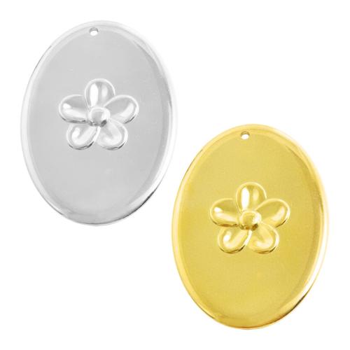 Stainless Steel Flower Pendant, 304 Stainless Steel, plated, DIY, more colors for choice, 10PCs/Bag, Sold By Bag