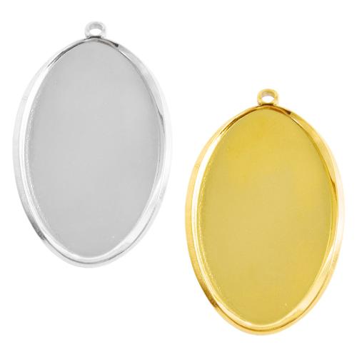 основы для кулонов из нержавеющей стали, Нержавеющая сталь 304, Другое покрытие, DIY, Много цветов для выбора, 10ПК/сумка, продается сумка