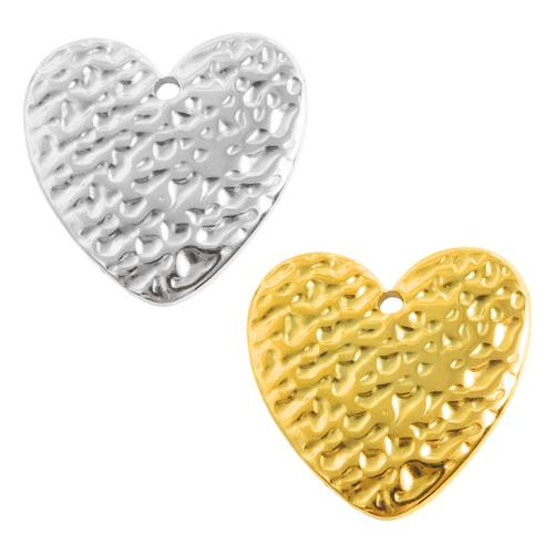 Stainless Steel Heart Pendants, 304 Stainless Steel, plated, DIY, more colors for choice, 10PCs/Bag, Sold By Bag