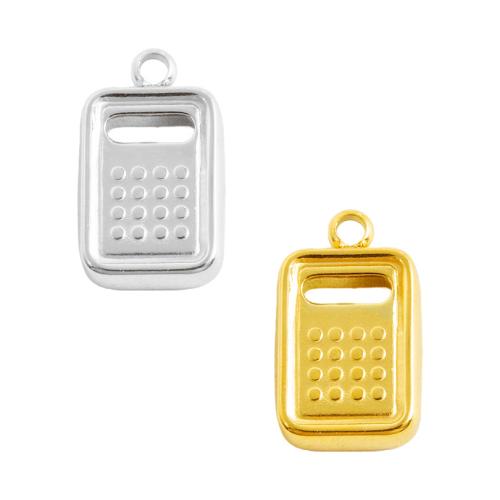 Ювелирные подвески из нержавеющей стали, Нержавеющая сталь 304, Калькулятор, Другое покрытие, DIY, Много цветов для выбора, 10ПК/сумка, продается сумка
