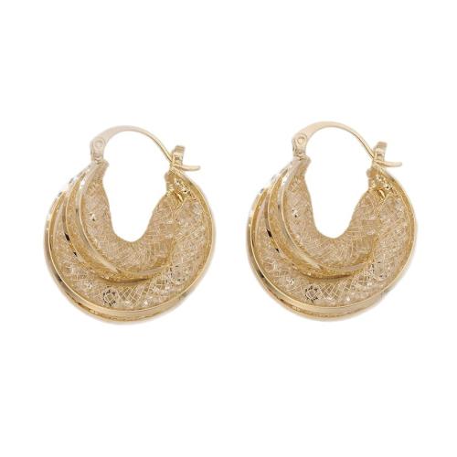 Brass Leverback Earring, with Cubic Zirconia, real gold plated, fashion jewelry & for woman, Sold By Pair