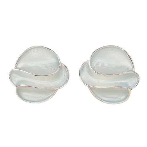 Brass Stud Earring, plated, fashion jewelry & for woman & enamel, more colors for choice, Sold By Pair