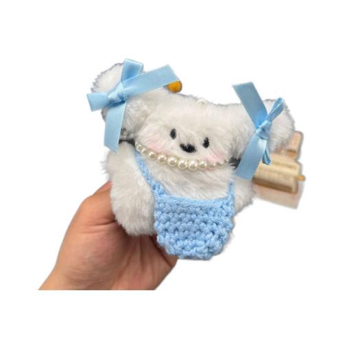 Hanging Ornaments, Plush, with Polyester & Plastic, Dog, different styles for choice, 100mm, Sold By PC