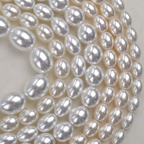 Glass Pearl Beads, irregular, gold color plated, DIY, more colors for choice, nickel, lead & cadmium free, 2-14mm, Sold Per 40 cm Strand