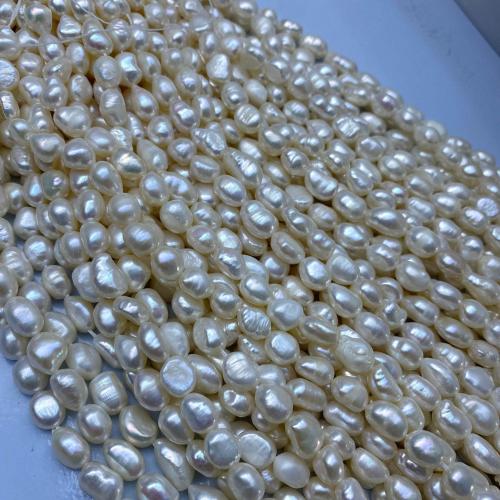 Keshi Cultured Freshwater Pearl Beads, Baroque, DIY, white, 2-9mm, Sold Per 37 cm Strand