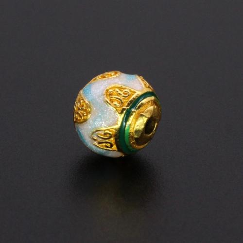 Tibetan Style Spacer Beads, gold color plated, DIY & enamel, more colors for choice, 10x9x50mm, 10PCs/Bag, Sold By Bag