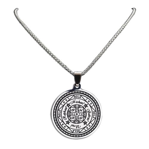 Edelstahl Schmuck Halskette, 304 Edelstahl, plattiert, Modeschmuck & unisex, Silberfarbe, verkauft von PC