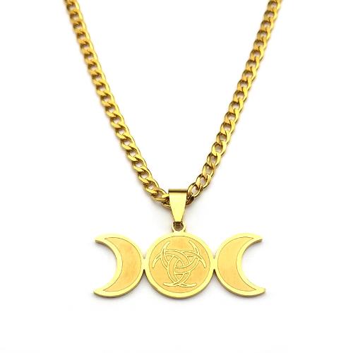 Stainless Steel Jewelry Necklace, 304 Stainless Steel, plated, fashion jewelry & for woman, more colors for choice, Sold By PC